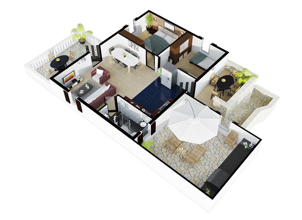Villa More 3 Apartments A-10, A-11 And A-12 , 4-4-6 Beds Bobovisca Zewnętrze zdjęcie